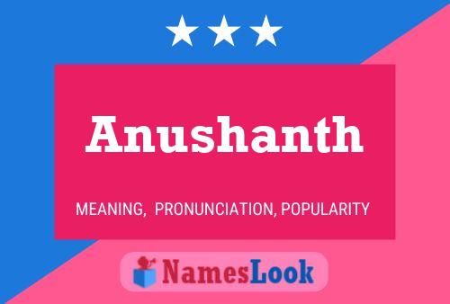 Poster del nome Anushanth