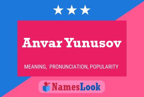 Poster del nome Anvar Yunusov