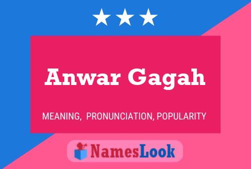 Poster del nome Anwar Gagah