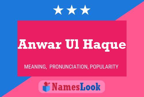 Poster del nome Anwar Ul Haque