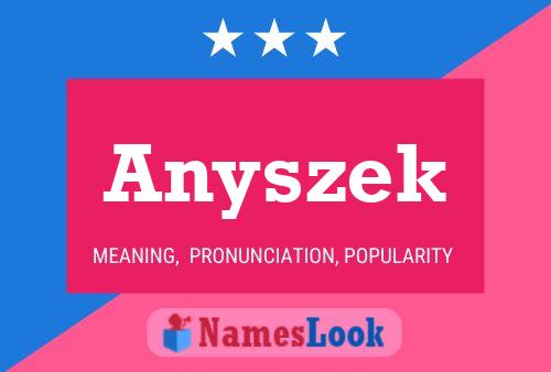 Poster del nome Anyszek