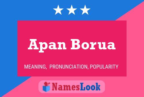 Poster del nome Apan Borua