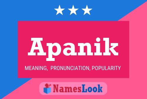 Poster del nome Apanik