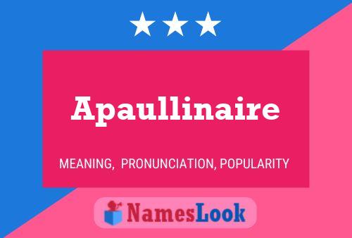 Poster del nome Apaullinaire