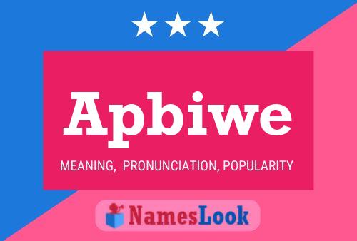 Poster del nome Apbiwe