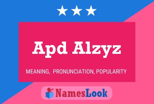 Poster del nome Apd Alzyz