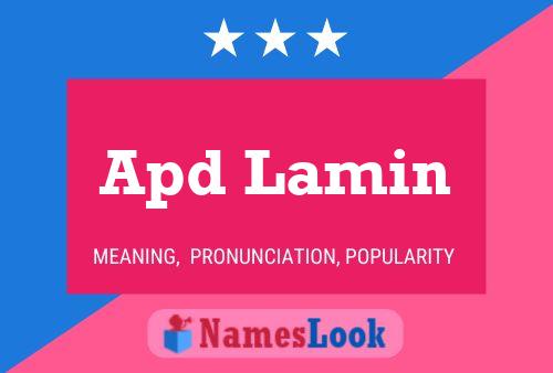 Poster del nome Apd Lamin