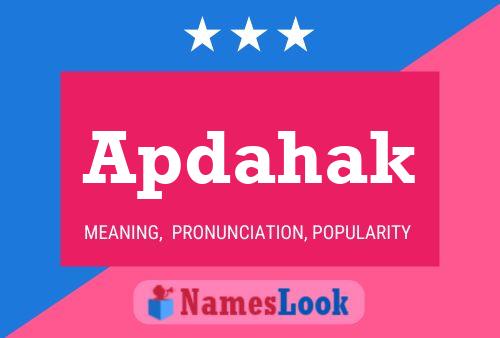 Poster del nome Apdahak