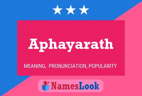 Poster del nome Aphayarath