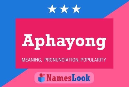 Poster del nome Aphayong