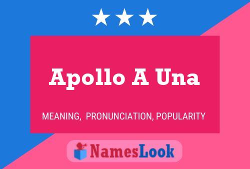 Poster del nome Apollo A Una