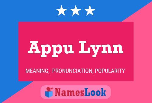 Poster del nome Appu Lynn