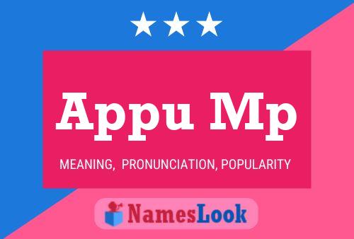 Poster del nome Appu Mp