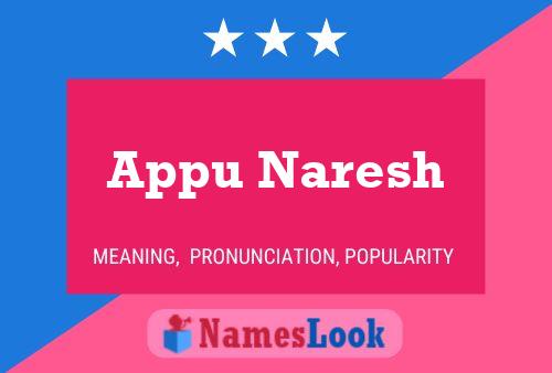 Poster del nome Appu Naresh