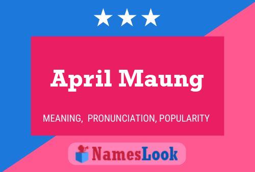 Poster del nome April Maung