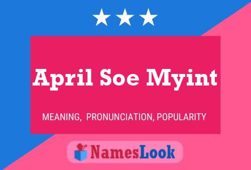 Poster del nome April Soe Myint