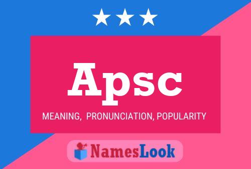 Poster del nome Apsc