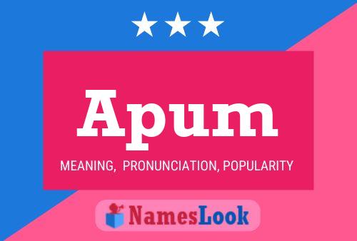 Poster del nome Apum