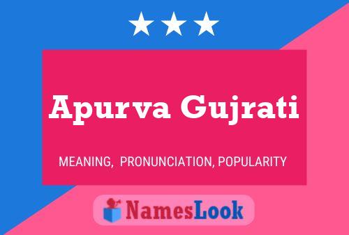 Poster del nome Apurva Gujrati