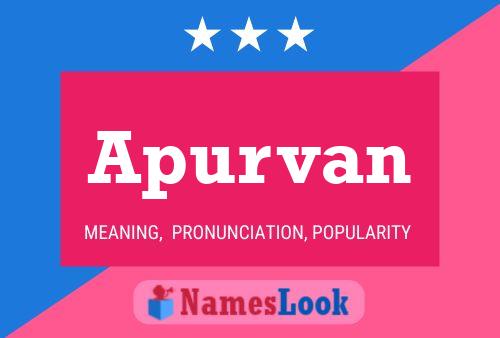 Poster del nome Apurvan