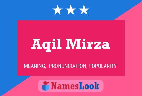 Poster del nome Aqil Mirza