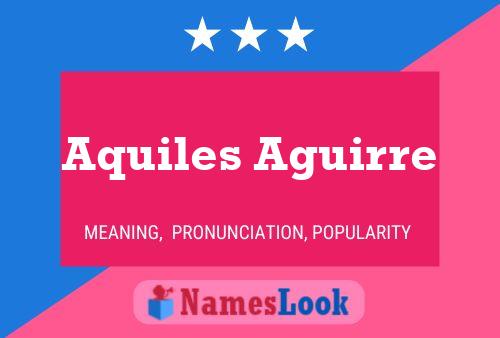 Poster del nome Aquiles Aguirre