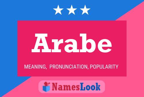 Poster del nome Arabe