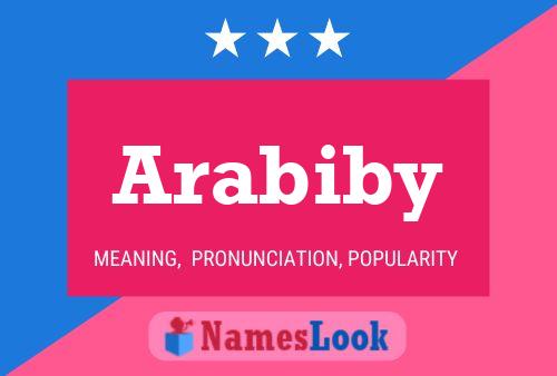 Poster del nome Arabiby