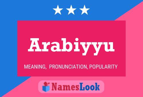 Poster del nome Arabiyyu