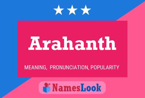 Poster del nome Arahanth