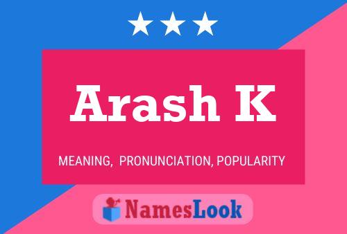 Poster del nome Arash K