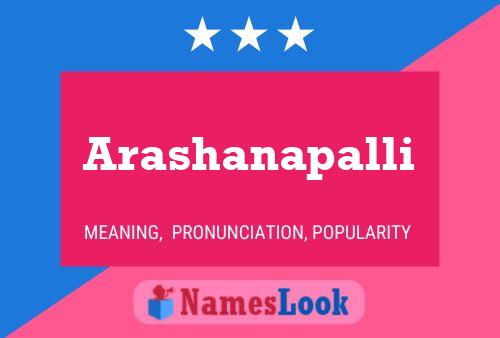 Poster del nome Arashanapalli