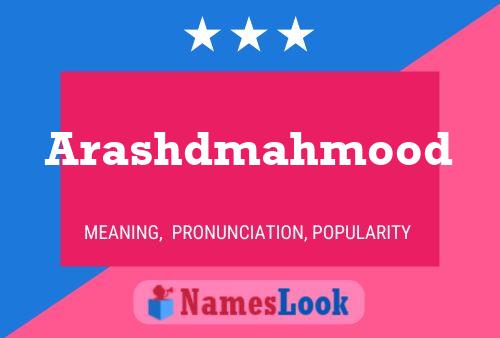 Poster del nome Arashdmahmood