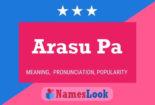 Poster del nome Arasu Pa