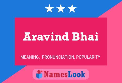 Poster del nome Aravind Bhai