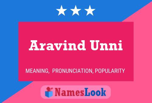 Poster del nome Aravind Unni