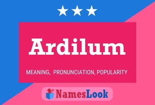 Poster del nome Ardilum