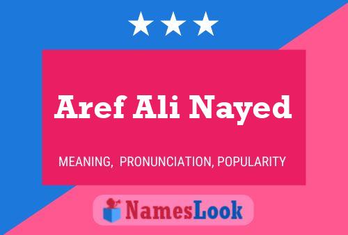 Poster del nome Aref Ali Nayed