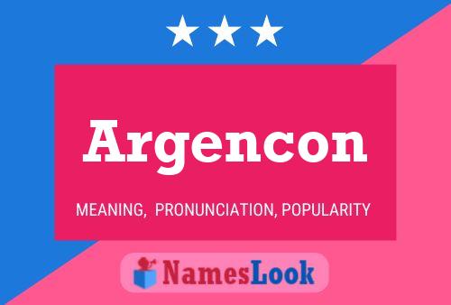 Poster del nome Argencon