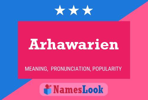 Poster del nome Arhawarien