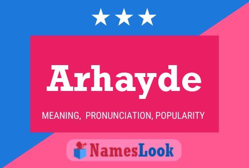 Poster del nome Arhayde