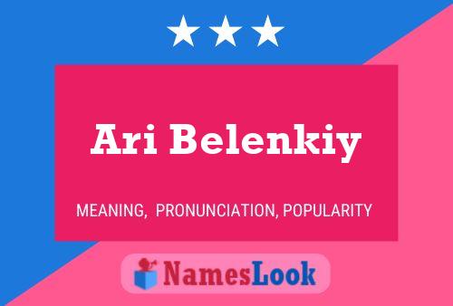 Poster del nome Ari Belenkiy