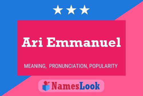 Poster del nome Ari Emmanuel