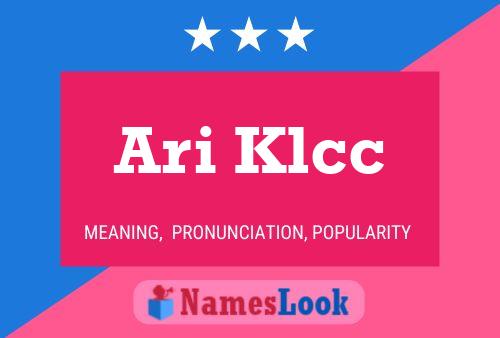 Poster del nome Ari Klcc