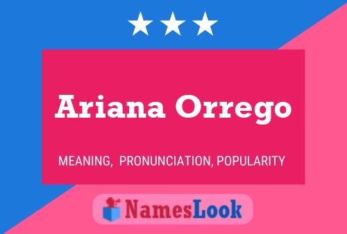 Poster del nome Ariana Orrego