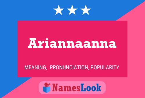 Poster del nome Ariannaanna