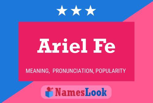 Poster del nome Ariel Fe