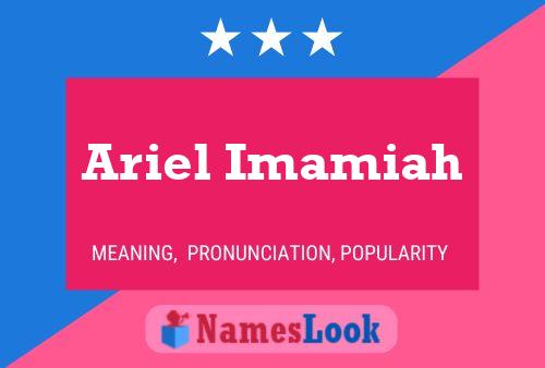 Poster del nome Ariel Imamiah