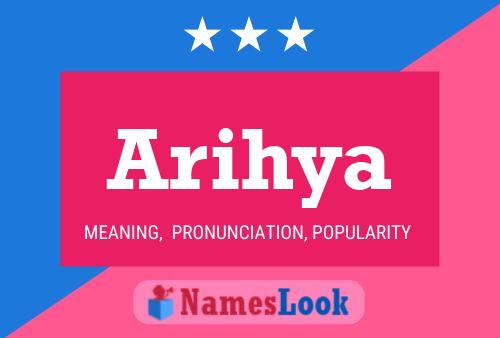 Poster del nome Arihya