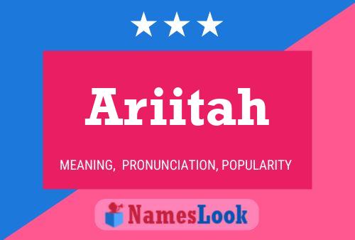 Poster del nome Ariitah